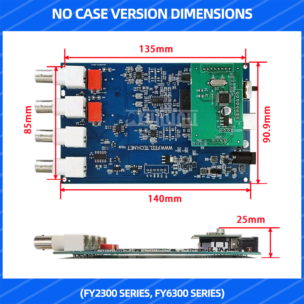 FY6300 FY2300 Двухканальный ге – обзор и цена Dual Channel Arbitrary Waveform Function Generator 60Mhz